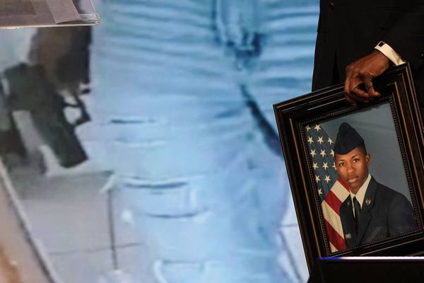 Funeral begins for Roger Fortson, the Black US Air Force member killed in his home by Florida deputy