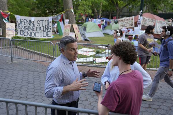Senate races are roiled by campus protests over the war in Gaza as campaign rhetoric sharpens
