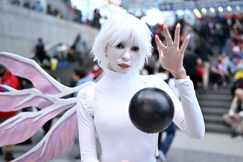 NEW YORK, NEW YORK - OCTOBER 14: A cosplayer poses as The Third Impact from Neon Genesis Evangelion during New York Comic Con 2023 - Day 3 at Javits Center on October 14, 2023 in New York City. (Photo by Roy Rochlin/Getty Images for ReedPop)