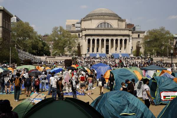Israel-Hamas war protesters defy Columbia University's deadline to disband camp or face suspension
