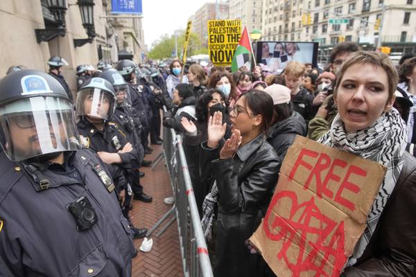 Police arrest protesters at Columbia University who had set up pro-Palestinian encampment