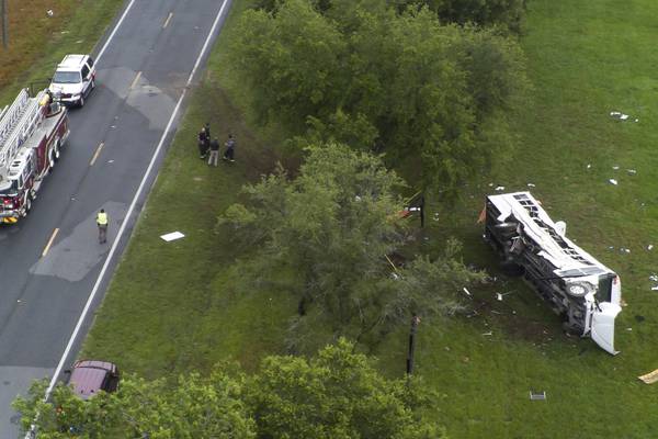 Mexican citizens were traveling to work at a Florida farm when a pickup hit their bus, killing 8