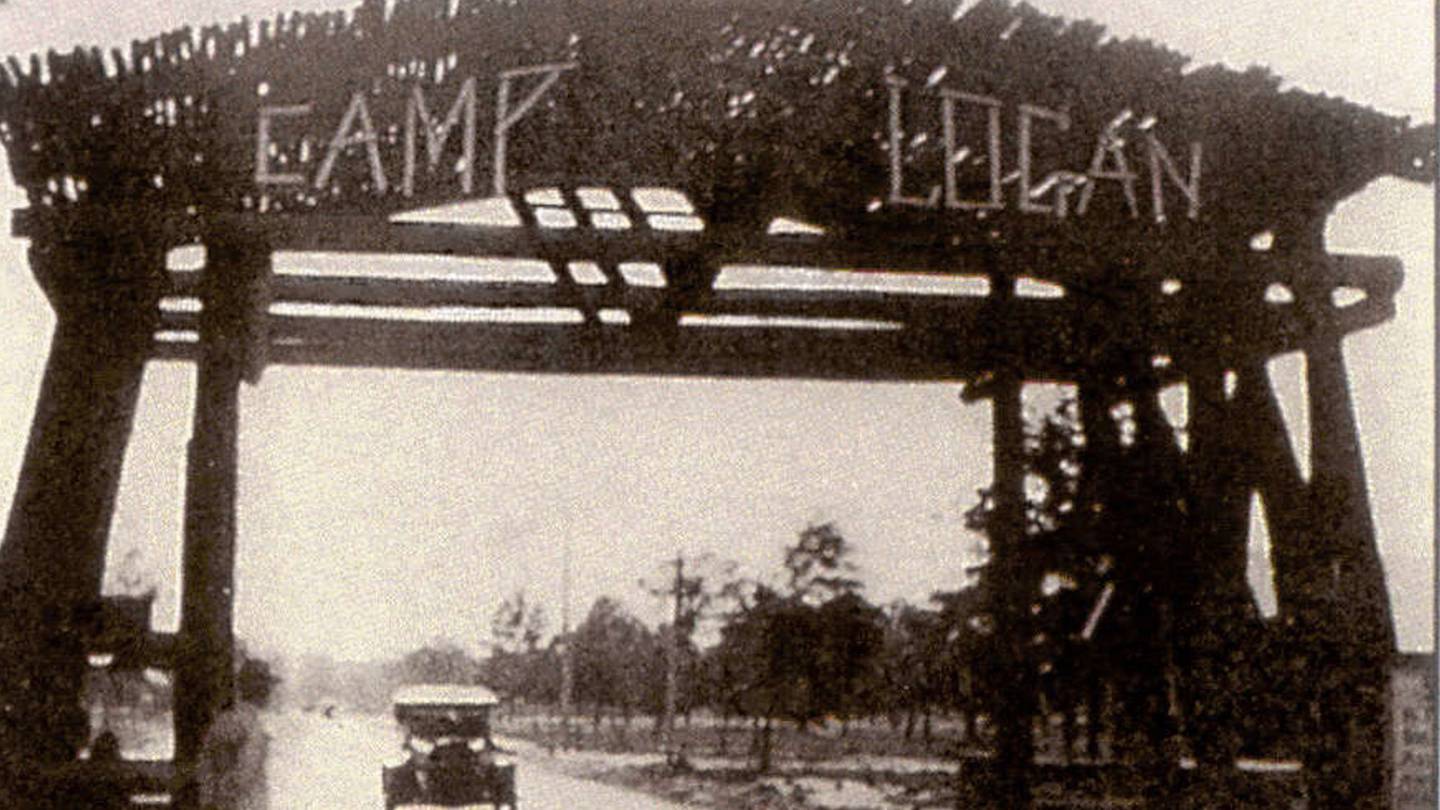 The camp was built after the U.S. declared war on Germany in 1917.