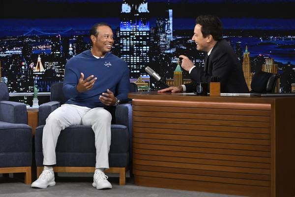 Tiger Woods explains viral Masters tree meme, daughter's 'negative' relationship with golf while promoting 'Sun Day Red'