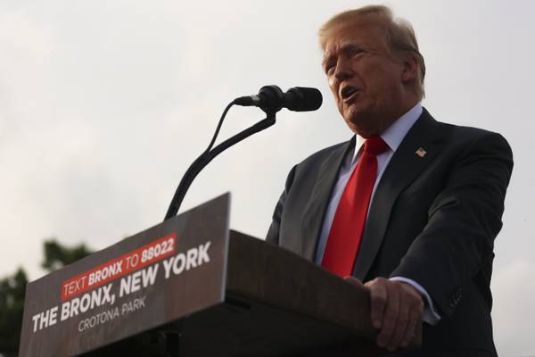 Trump holds a rally in the South Bronx as he tries to woo his hometown