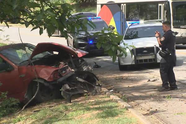 Gwinnett grandmother escapes near-death experience after stolen truck crashes into yard