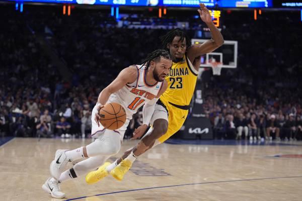 NBA playoffs: Jalen Brunson scores 44 points, Knicks outlast Pacers in 121–114 win in Game 1