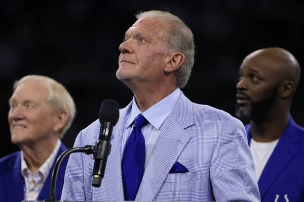 Jim Irsay denies overdose led to December hospitalization, won't be in Colts' room for NFL Draft