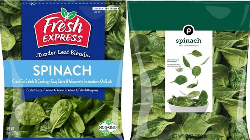 Fresh Express and Publix Spinach brands were recalled.