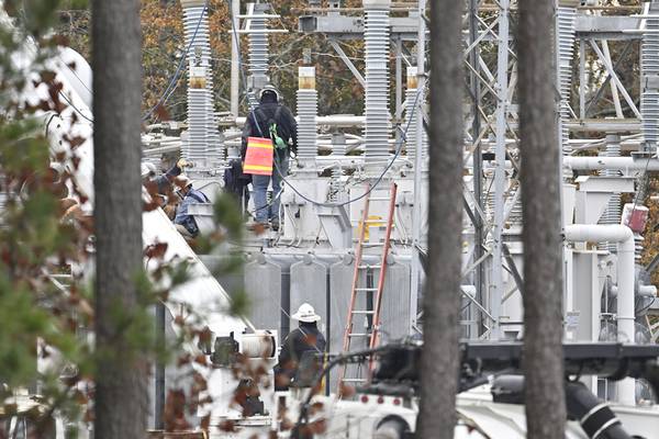Equipment damaged in shootings at North Carolina substations fixed, Duke Energy says