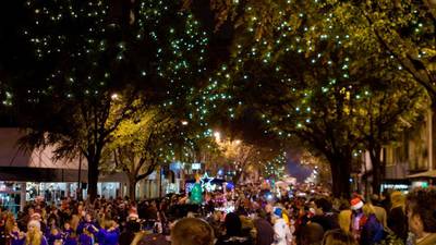 Athens Downtown Parade of Lights last night, Watkinsville Christmas parade Sunday