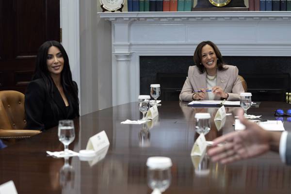 First with Trump, now with Kamala Harris: Kim Kardashian is advocating for criminal justice reform