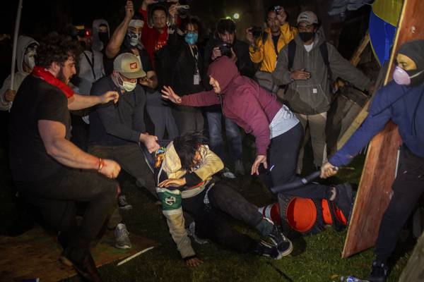 UCLA cancels classes after violence erupts on campus over the war in Gaza