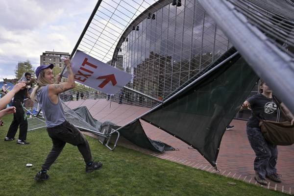 Pro-Palestinian protesters break through barricades to retake MIT encampment