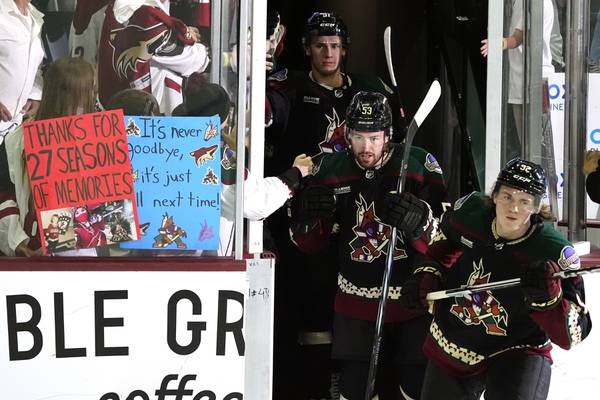 Coyotes fans bid team emotional farewell as franchise preps for move to Salt Lake City