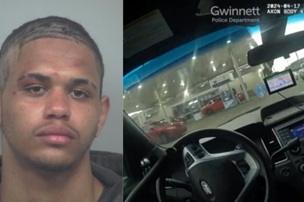 Suspect quickly cuts his hair to try avoiding arrest after ramming into Gwinnett police car