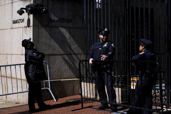 The Latest | Columbia University president explains why police were called