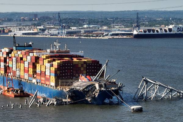 Ship that destroyed Baltimore bridge expected to be refloated, moved Monday